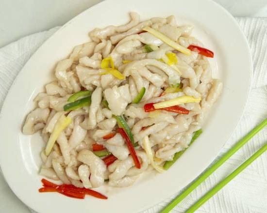 Shredded Fish with Yellow Chives (韮黃魚絲)